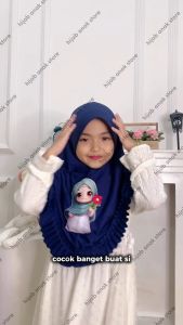 Bergo Anak Lily Muslimah Usia 4-7 Tahun / Hijab Anak Tk Terbaru / Jilbab Karakter Lucu Muslimah