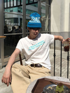 DAVID&ME | Letter Print Summer Slim Fit Round Neck T-Shirt