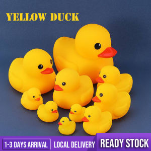 Mini Yellow Duck Bath Toys Pool Baby Kids Children Toddler Swimming Shower Bathing Water Cute Cartoon Duckling Play Toy