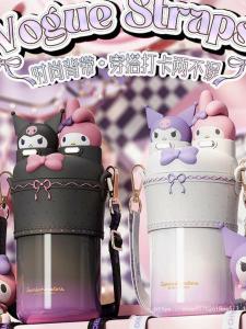 Sanrio Cartoon Childrens Thermal Cup 316 Stainless Steel Drinking Water Cup for School Portable Insulated Mug Animal Pattern