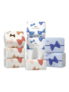 Beautiful Butterfly Knot Air Cushion Tissue Plant Protection Handkerchief Baby Soft Wipe Face Towel Paper Affordable Refill