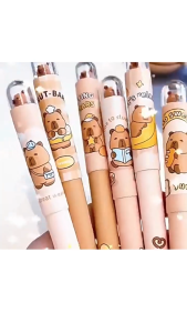 Colorlady - Bút máy Capybara cho học sinh tiểu học luyện chữ đẹp ngòi EF bôi xóa được nắp đầu trong dễ thương cao cấp