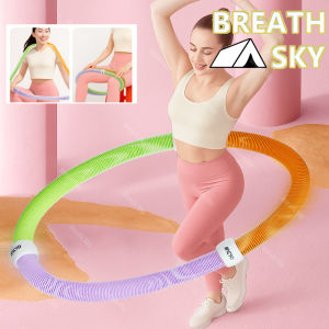 1.5kg Weighted Fitness Hoop Comfortable Gym Soft Spring Hoop Waist Friendly Design Ergonomic Spine Protection for Women
