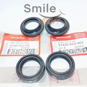 Seal Shock + tutup abu Honda GL Pro Tiger Verza Mega Pro Versa CB 150 R KCJ KC5 sil debu Tiger shok