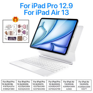 Backlit Wireless Keyboard Case with Trackpad For iPad 11th Gen A16 10th Air 4 5 6 Pro 11 13 M4 12.9 Magnetic Stand Folio Cover