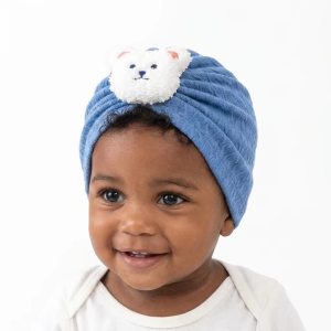 Cartoon Bear Baby Knitted Hat Autumn Winter Warm Newborn Infant Beanies for Boys Girls Soft Comfortable Toddler Kids Bonnet