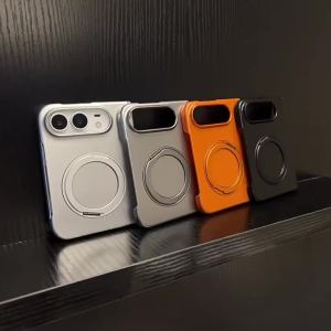Ốp Lưng iPhone 18 DUO Từ Tính 360 Độ Gập Được Sơn Kim Loại Tương Thích Sạc Không Dây Bảo Vệ Trục Lò Xo