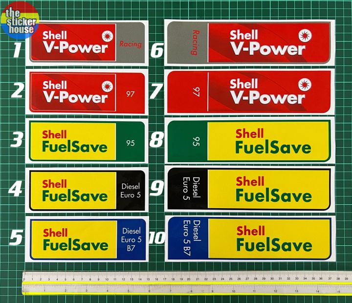 SHELL V POWER RACING V POWER 97 SHELL FUEL SAVE 95 DIESEL