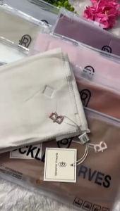 PAKET ISI 5 bonus 1 PCS HIJAB SEGI 4 BUCKLE SCARVES POLOS PACKING POUCH || JILBAB POLOS BUCKLE SCARVES PACKING POUCH