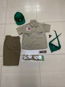 BSP Boy Scout Polo 7-in-1 Set Type A with Cap Polo Scarf Carabao Belt Sport Socks. Scouting & School Uniforms