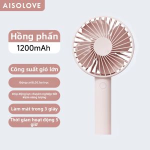 SOLOVE | Quạt Mini Cầm Tay Kèm Đế Để Bàn SOLOVE N9 Pin Sử Dụng 8 Giờ Siêu Êm