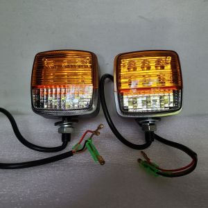 2 cái/gói hình chữ nhật DC12-80V 12V 24V 36V 48V 60V 72V 80V LED tín hiệu báo rẽ đèn tín hiệu đèn Đèn Rẽ 3ba-56-71421 56690-13130-71 KOMATSU TOYOTA xe nâng phụ kiện