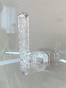 Satu Keluarga Tempat Tisu Gulung C1280 Gantungan Tempel Dinding Transparan Penyimpanan Ikat Rambut