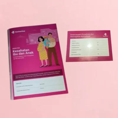 Buku Pink/ Buku KIA Kemenkes 2024/2025 Cetakan Terbaru Free Stiker