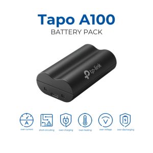 TP-Link Official Store | Tapo A100 | 6700mAh Large Capacity Long Lasting Life Battery Pack Works with Tapo Battery Cameras & Video Doorbells