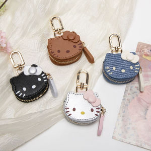 Takara Tomy | Anime Hello Kitty Creative Leather Bag Pendant Kawaii Kt Cat Keychain Fashion Clothing Accessories Birthday Christmas Gifts