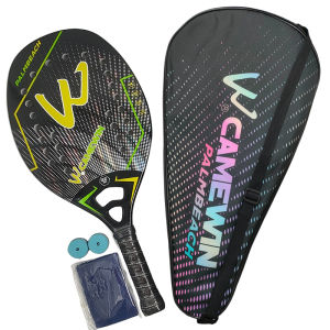Camewin | 3K Camewin Beach Tennis Racket Full Carbon Fiber Rough Surface Outdoor Sports Racket For Men Women Adult Tennis Racket The New