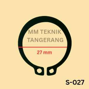 Snapring S27 Snap ring Circlip External Retaining Tipe S 27 Penahan bearing Sparepart S-27 klip Pengunci Kleman Klem Clip Kancing