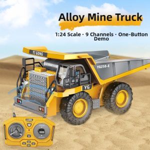 LIWAN | Simulated Self-unloading Remote Control Mining Truck Alloy Construction Car