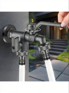 Anti-freeze Outdoor Faucet Dual Outlet Garden Use