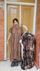 DASTER JUMBO RAYON LD 130-140 CM | BUSUI FRIENDLY Kancing/Resleting Depan