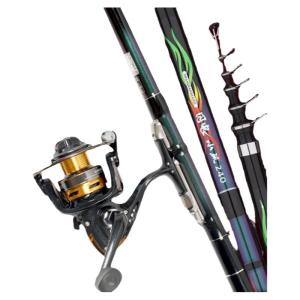 GW | Ultralight Compact Rod Carbon Fiber 2-in-1 Fishing Rod