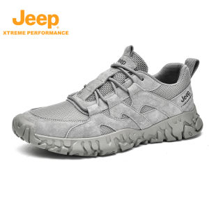 Jeep | Jeep Official Mens Outdoor Climbing Shoes Lightweight Breathable Summer Hiking Boots Anti-slip Off-road Running Shoes For Trekking