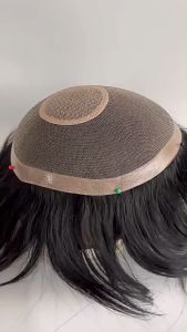 60 Net Full Mono + Silk Top NPU Side Durable Men's Toupee: A Comprehensive Guide