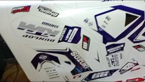 Dekal Sticker KTM 85 SX 2013 - 2016 Putih Full body Bebas Reques