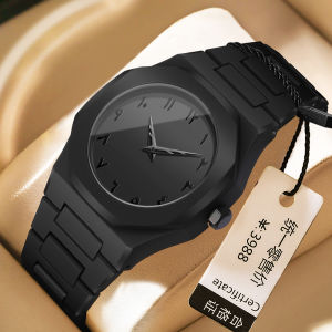 BINBOND Creative Middle East Arabic Digital Quartz Mens Watch Modern Minimalist Sketching Creative Design Waterproof Men Watch