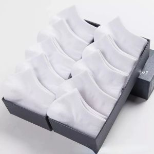 New 1/5/10 Pairs Men Ankle Socks Solid Color Black White Invisible Breathable Cotton Sports Socks Male Short Socks Women Men Sox