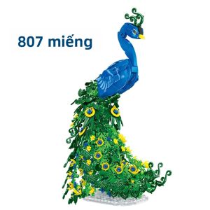 Con Công Bộ Khối Xây Dựng 807 Chiếc Hoa Động Vật Dòng Mô Hình Lắp Ráp Gạch Đồ Chơi Cho Bé Trai Và Bé Gái Trang Trí Nhà Cửa Quà Tặng