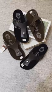 Promo Special Sandal Carvil Kulit Jepit Sandal Casual Pria Warna Coklat Hitam Navy Size 39-43