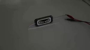 1pcs RGB Led Evil Eye Module Demon Eye Strobe Warning Light Car motocycle Flashing Emergency Lamp white blue red