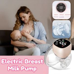 Electric Breast Milk Pump 1200mAh Portable Breast Milk Pump Hands-free BPA-free 3 Mode and Level 9 Low Noise