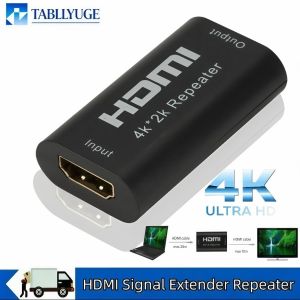 4K 2K HDMI Repeater Extender Signal Booster Adapter 4.95Gbps HDMI Connector HDMI Compatible Extender for HDTV Projector Monitor