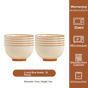 mornenjoy | Underglaze Cream Style Ceramic Dishes for Housewarming Gifts