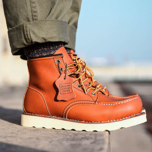 Retro Motorcycle Work Boots