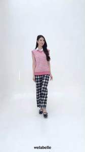 Celana Panjang Kotak Welabelle Melia: Celana Panjang Plaid Wanita yang Cocok untuk Sehari-hari & Acara Santai