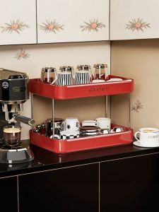 Giá Để Cốc Hai Lớp Để Bàn Giá Để Cốc Trà Giá Để Cốc Cà Phê Giá Để Đồ Trang Trí Nhà Bếp Giá Để Đồ Bằng Nhựa Giá Để Đồ