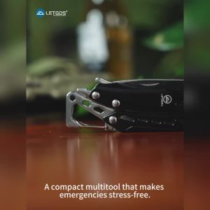 LETGOS 8 Trong 1 Micro Multitools Mini Di Động Kìm EDC Dao Bỏ Túi Bộ Tua Vít Thép Không Gỉ Ngoài Trời Dụng Cụ Với Túi Nylon