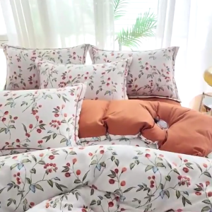 WEICEE Fitted Bedsheet Set | 100% Cotton | Bedsheet + Pillowcase | Queen/King/Single/Super Single