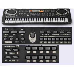 Đàn Piano Electronic Keyboard 61 phím kèm micro cho bé học đàn học hát