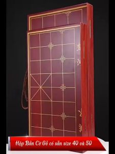 Bàn Cờ Tướng - Hộp Bàn Cờ Gấp Gọn - Size #40 và #50 - KHÔNG GỒM QUÂN CỜ