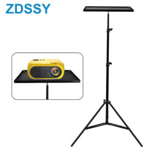 ZDSSY Projector Bracket Travel Stand Multifunctional Tripod Speaker Stand Extendable 110cm 160cm Accessories Mount Ball Head Universal Portable Holder 1/4 Interface Adjustable Heigh for Table Platform Home Office Studio Laptop DSLR Camera Outdoor