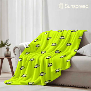 Beast Kingdom | Cartoon Green Frog Soft Warm Flannel Blanket Lightweight Cozy Christmas Halloween Home Decor Room
