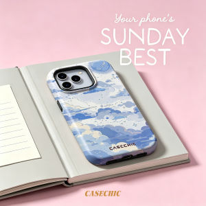 Potdemiel | Sky Blue Starry Dream For Case For iPhone 17 16 15 Pro Max TPU Anti-Scratch Outer Shell Raised Screen CaseChic