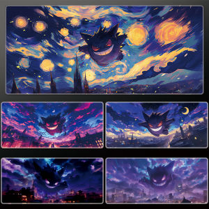 Thickened Office Use Mouse Pad Creative Pokemon Animation Design Notebook Keyboard Edge Lock Desk Mat Ghost Battle Route