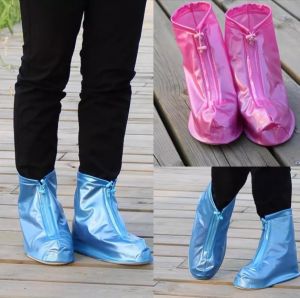 รองเท้ากันฝนพีวีซีกันลื่น พื้นยางกันลื่น ใส่เดินสบาย พร้อมส่ง ถุงคลุมรองเท้ากันน้ำ