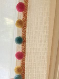 Modern Simplicity Artificial Silk Curtain Bead Tassel Home Decorative Lace Edge Accessories Chinese Brand Guo Beibuff